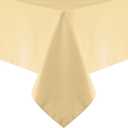 Obstal 210GSM Rectangle Table Cloth - Heavy Duty Water Proof Microfiber Tablecloth, Decorative Fabric Table Cover for Outdoor and Indoor Use (Champagne,54 x 54 Inch)