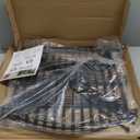 10 Panels No Dig Decorative Garden Fence Animal Barrier - 24 in (H) x 20 ft (L) - Dog Fence Outdoor for Yard, Rabbits and Small Pets - Tall Rustproof Metal Wire Fencing Border for Garden and Patio