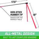 GoSports Football Kicking Tee Metal Place Kicking Stand for Field Goal Kicks - Portable Holder Compatible with All Football Sizes