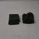 GAWAMAY Decorative Square Throw Pillow Covers 22"x22" Inch Set of 2, Super Soft Chenille Pillows Farmhouse Pillowcase for Living Room Bedroom Sofa Couch Cushion Cover Dark Green 55x55cm (No Insert)