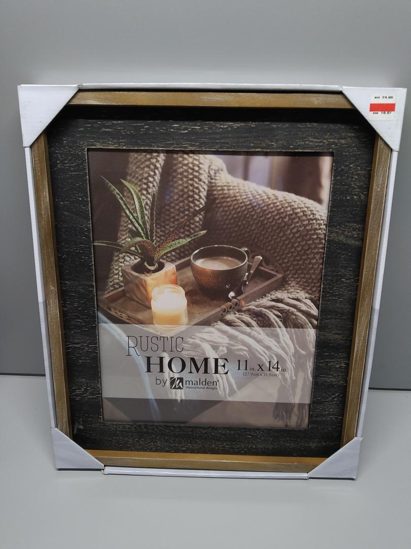 Malden Rustic Woods Wall Picture Frame - Black/Rustic Brown, 11 x 14 in