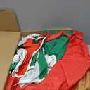 8 FT Christmas Inflatable Santa Claus Outdoor Decorations, Blow up Sitting Santa Claus with Gift Bag, Climbing Santa Carrying Present Sack Sitting on Roof, Xmas Yard Patio Bench Shrubs Indoor Decor