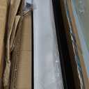 Becailyer Dimmable Linear Ceiling Lamp, 23.6 Inch Modern LED Ceiling Lighting with Remote Control, Smart Metal Close to Ceiling Light Fixtures for Bedroom Dining Room Kitchen Closet Aisle, Black 40W