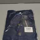 MOLERANI Women Summer Dresses Petal Sleeve Casual Square Neck Sundress Button Down 2025 Vacation Dress with Pockets Navy Blue,M