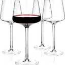 Crystal Wine Glasses 20.5-ounce, Set of 4 - Red or White Wine Large Glasses - Pinot Noir - Burgundy - Bordeaux - 600ml