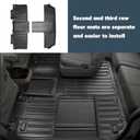 Car Floor Mats and Cargo Liner Compatible for 2011-2020 Toyota Sienna 7 Seats Trunk Liner All Weather TPE Floor Liner for 2011 2012 2013 2014 2015 2016 2017 2018 2019 2020 Toyota Sienna Accessories