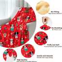 Candy Cane Xmas Dog Christmas Fleece Blanket Super Soft Cozy Throw Blanket Throw 50x60inch, Lightweight Fuzzy Comfy Textured Flannel Blanket Warm Plush Throw Blankets for Couch, Sofa, Bed