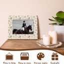 WHCHJ Vintage Western 5x7 Picture Frame, Western Home Room Decor, Country Rodeo Cowboy Photo Frame, Rustic Southwestern Desert Cactus Wood Frames for Wall or Tabletop Display