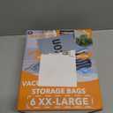 GONGSHI Vacuum Storage Bags, Space Saver Seal Bags For Clothing, Travel Luggage,Blankets, Comforters, Pillows, Clothes Storage.6 XX Large