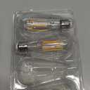 Ascher Vintage LED Edison Bulbs, 6W, Equivalent 60W, Non-Dimmable, High Brightness Warm White 2700K, ST58 Antique LED Filament Bulbs with 80+ CRI, E26 Medium Base, Clear Glass, Pack of 4