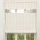 Cordless Natural Woven Wood Shades, Custom Bamboo Roman Shades for Windows, Light Filtering Lined Room Darkening Window Blinds for Doors, Windows (90"W x 118"H)