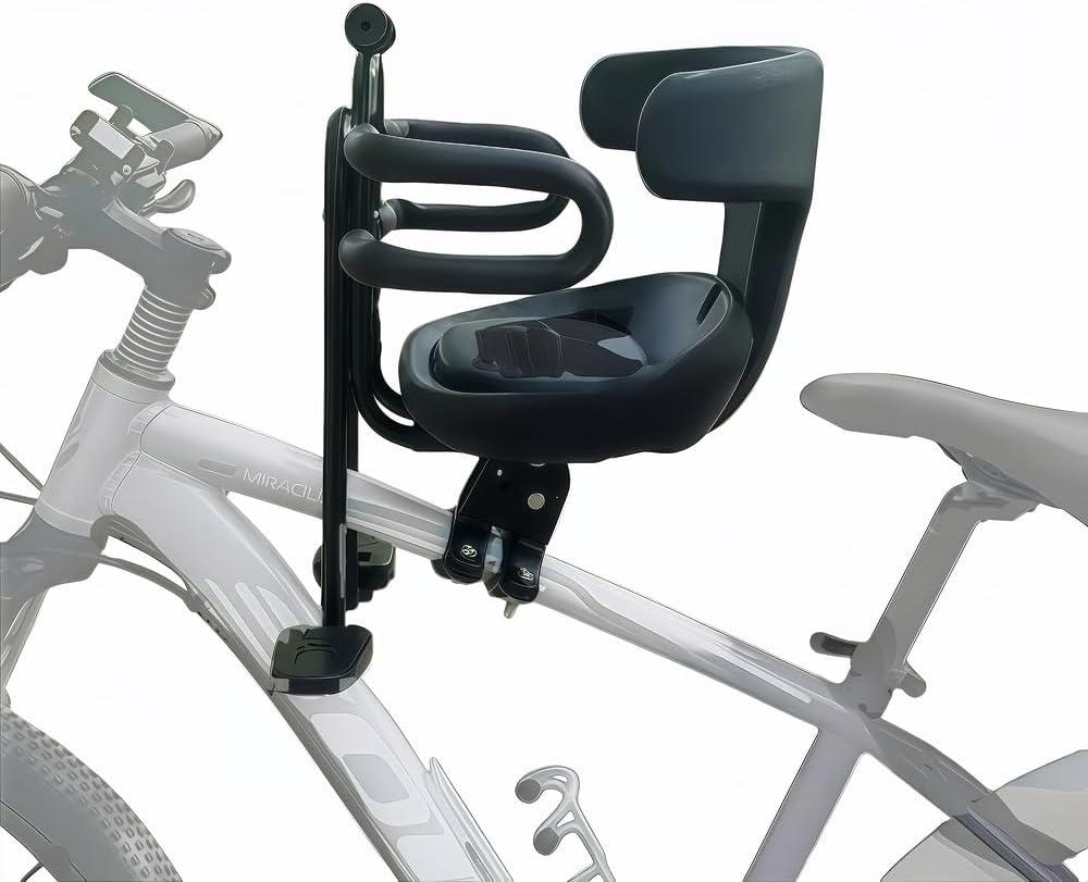 Kids Bike Seat-Front Mounted(Match Seat Belt), for Children Aged 1~8Years Toddler Bike SeatFits Most Adult Modern Mountain Bikes Install, Adjustable for Comfort Baby Bike Seat, Standard