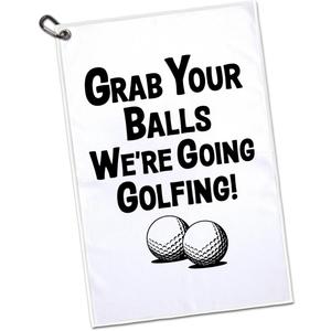 We're Going Golfing Microfiber Printed Towel, Funny Golf Towel Gifts for Men Dad Grandpa Brother Friend Golfer, Golf Bag Accessory Golfer Gifts for Men Son Uncle Dad Husband Boyfriend