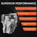 VTEC Solenoid Spool Valve with Oil Pressure Switch & Gasket Compatible with 2002-2011 Honda Accord Civic CR-V Element Acura RSX L4 2.4L Replaces 15810-RAA-A03, 15810-PNE-G01, 15810-PPA-A01, 917-224