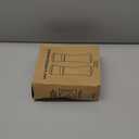 M JINGMEI Premium Stainless Steel Sea Salt and Pepper Grinder Set of 2 - Adjustable Ceramic - Tall Glass Salt and Pepper Shakers - Pepper Mill & Salt Mill W/Funnel (2.6"W x 7.5"H)