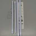 AIZESI 2pcs Spring Tension Rods Adjustable 26 to 39 inch Small Tension Curtain Rod No Drilling Expandable Spring Loaded Curtain Rod,Suitable for Doors and Windows 28 to 36 inch, White