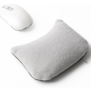 Large Mouse Wrist Rest Bean Bag, Ergonomic Mouse Support Pad Filled Ergo Beads for Computer, Laptop, PC Gaming (Gray)