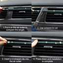 2 x LivTee Bling Car Air Vent Outlet Moulding Trim, 10PCS Car Air Conditioner Decoration Strip, Bling Rhinestone Diamond Car Interior Accessories for Women and Teens, Blue