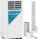 10000 BTU Portable Air Conditioner - 3-in-1 Cooling for 450 Sq.Ft, Ultra-Quiet with 24H Timer, Sleep Mode & Remote, Window Kit for Bedroom Apartment Office