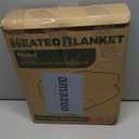 Electric Heated Blanket Twin Size 62"x84" - Dual-Sided with Microplush & Sherpa Fabric, 4 Heat Settings & 10 Hours Auto Off, Machine Washable - Iron Gray