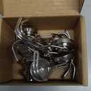 E BAVITE Magnetic Hooks,80LB+ Magnet Hooks Heavy Duty with Swivel Swing 10 Pack Strong Neodymium Magnetic Hook for Cruise Cabins Refrigerator Hanging Garage Workshop Office and Kitchen Silver