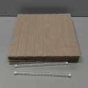 Bumusty Large Cork Board Alternative-36 x 24" Felt Bulletin Board Tiles, with 30 Pushpins, 40 Adhesive Tabs, Fine-Stripe 6-Pack, Cork Boards for Office Push Pin Board Felt Board-Taupe