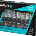Vallejo - German Camouflage WWII Acrylic Paint Set | Model Color | High Pigmentation Colors | Realistic and Historical Finishes for Model Kits & Scale Figures | 16 Bottles x 18 ml. (0.60 fl.oz)