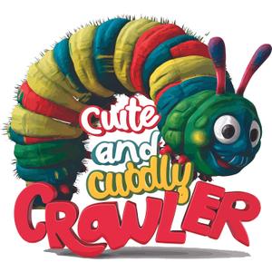 Cute and Cuddly Crawler Quote Very Hungry Catepillar Wall Decal Wall Dcor Vinyl Sticker Size: 26 x 26
