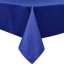 Wewoch Royal Blue Rectangle Tablecloth Water Resistant Washable Polyester Table Cloth for Dining,Kitchen, Parties Weddings and Outdoor Use 52 Inch by 70 Inch