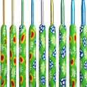 9 Pcs Daisy Aluminum Crochet Needles Green Color Crochet Hooks Kit Ergonomic Knitting Crochet Set Sewing Accessories 2.25-6.0MM DIY Craft Accessories