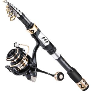 Sougayilang Fishing Pole with Spinning Reel Portable Fishing Rod Reel Combos Sougayilang Fishing Pole with Spinning Reel Portable Fishing Rod Reel Combos
