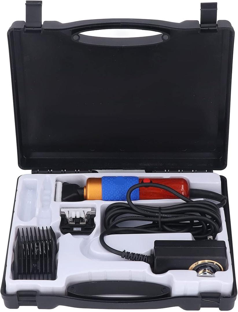 Carpet Trimmer Large Power Low Noise 2 Different Sizes Electric Clipper Carpet with 6 Different Speeds Wood Handle Carpet Clippers for Handmade Rug Clean and Tufted Carpet Rug(200W)