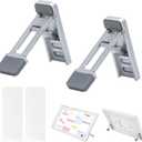 Calendar Stand Compatible with Skylight 15", 1 Pair Desktop Stand for Digital Calendar, Heavy Duty Metal, 3-Level Tilt Adjustment Height, with Non-Slip Rubber Pads, Accessories for Digital Calendars