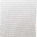 White Poplar Wood Venetian Blinds, 35" W x 72" L x 7" D, Custom Fit Horizontal Window Shade for Home & Office, Light Filtering & Privacy, Easy Installation