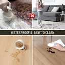 3'x6' Vinyl Runner Rug for Hallway, Clear Waterproof Kitchen Mat for Floor, Non-Slip Plastic Floor Mat for Entryway, Easy Clean Durable Area Mat for Bedroom, Laundry Room