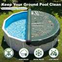 Extra Thick 24FT Round Swimming Pool Cover for Above Ground, Above-Ground Pool Cover with Winch and Cable, Windproof Tarp Straps UV-Resistant, Reinforced Edges (Army Green)