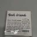 Best Friends Gifts for Women Unique Friendship Birthday Gifts for Women Friend BFF bestie, Appreciation Gift for Her, Best Friend Wood Signs Set of 3 Wooden Blocks Signs Decor