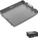 New Upgrade 22 inch Griddle Replacement Top for Most Blackstone 22 inch Tabletop Grill with Rear Grease System, Blackstone 2 Burner Flat Top Gas Griddle Grill Replacement Parts