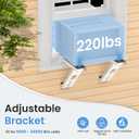 Window Air Conditioner Support Bracket Heavy Duty Window AC Mount (Up to 220 lbs)