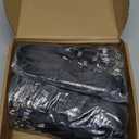 Epakh 200 Pcs Lanyards for ID Name Badge Holder Neck Lanyard Flat with Clips Neck Straps for Office School Nurse (Black)