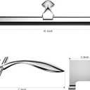 peafowl 10 inch Shower Squeegee Stainless Steel Bath Squeegee for Shower Glass Doors Bathroom Windows Kitchen Mirror and Car Glass with Hooks Holder (10 inch, Silver)