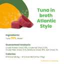 Almo Nature HQS Natural Wet Cat Food Tuna in broth Atlantic Style 2.47 oz (Pack of 24)
