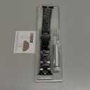 iiteeology Lightweight Stainless Steel Band Designed for Apple Watch Ultra 3 & Ultra 2, Series 1-11, 46mm, 45mm, 44mm, 42mm, Replacement iWatch Bands for Men & Women,Black