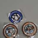 Give A Stubborn Smile Wave Tactical Patch, Funny Penguin Hook and Loop Embroidered Patch, Cute Animal Morale Accessory for Jackets, Backpacks, Dog Harnesses, Army Vests, Bags and Hats, Set of 3, Mixed Colors