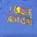Autism Awareness Shirt Women Autism Shirts Autism Support Tops in April Blue Autism Mom Clothes Special Education Tees, XL