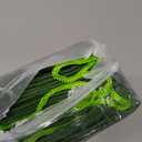 Threan 4 Pcs Long Canvas Sandbags for Flooding Sand Tube Bags Flood Protection Thickened Reusable Rain Wind Flood Barrier with Elastic Band Water Barrier Tube for Door Rain Control, Green (6 ft)