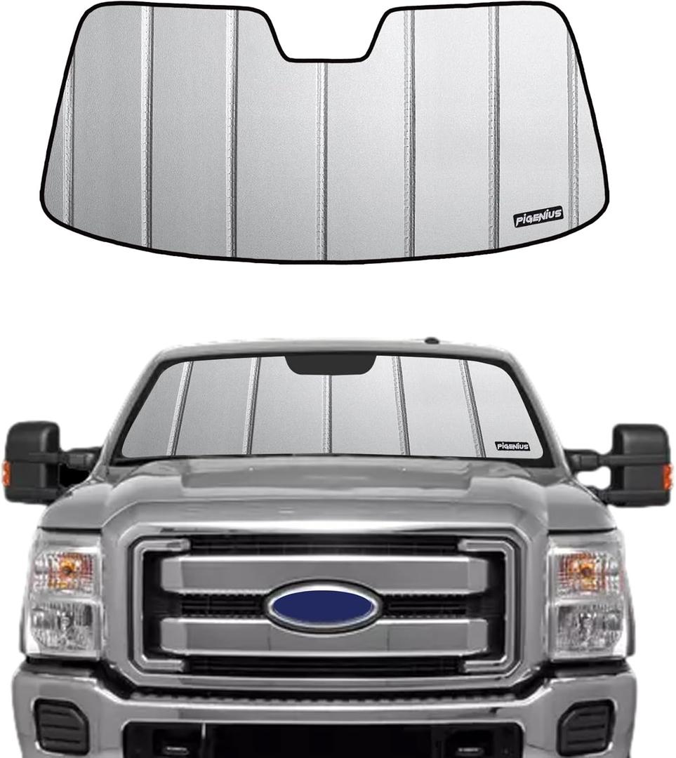 Windshield Sun Shade for Ford F-250/F-350 2008-2016 Front Window Sunshade - Safeguard