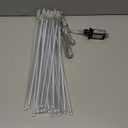 iBaycon 20 Tubes 640 LED Meteor Shower Rain Lights, 15.7 inches Cascading Icicle Lights Waterproof Outdoor, Connectable Falling Raindrop Light with Timer for Holiday Party Christmas Decorations (White)