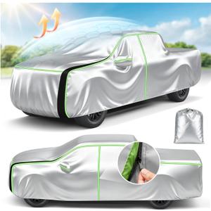 Cartist Hail Protector Car Cover for Truck Waterproof All Weather, Heavy Duty Outdoor Sun Uv Rain Pickup Cover, Universal Fit for Tundra, Tacoma, Colorado, Gladiator, etc.(Length Up to 220 inch) M+
