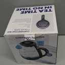 Chefman 1L Electric Tea Kettle with LED Lights, Automatic Shut Off, Removable Lid, Boil-Dry Protection, Hot Water Electric Kettle Water Boiler, Electric Kettles for Boiling Water